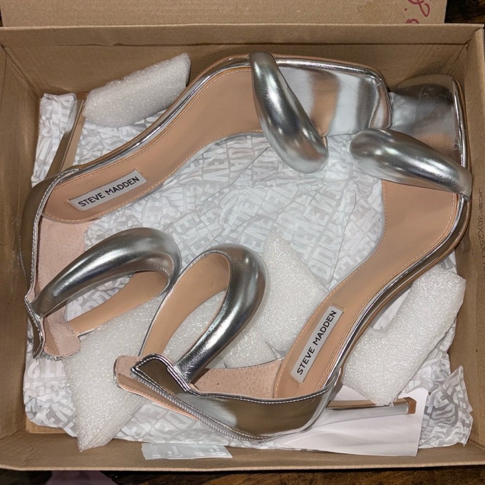 Steve Madden Silver  High Heels